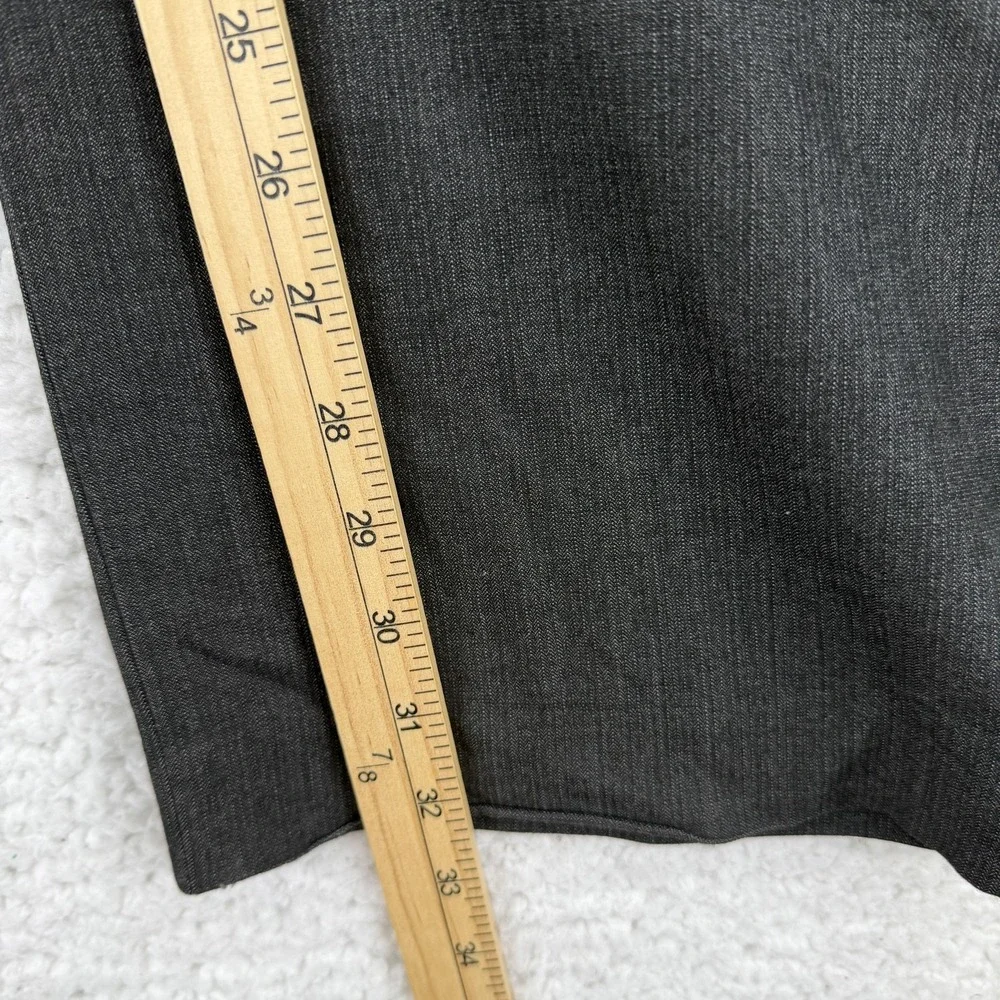 Banana Republic Dress Pants Mens 33x32 Gray Regular Fit Herringbone Stretch